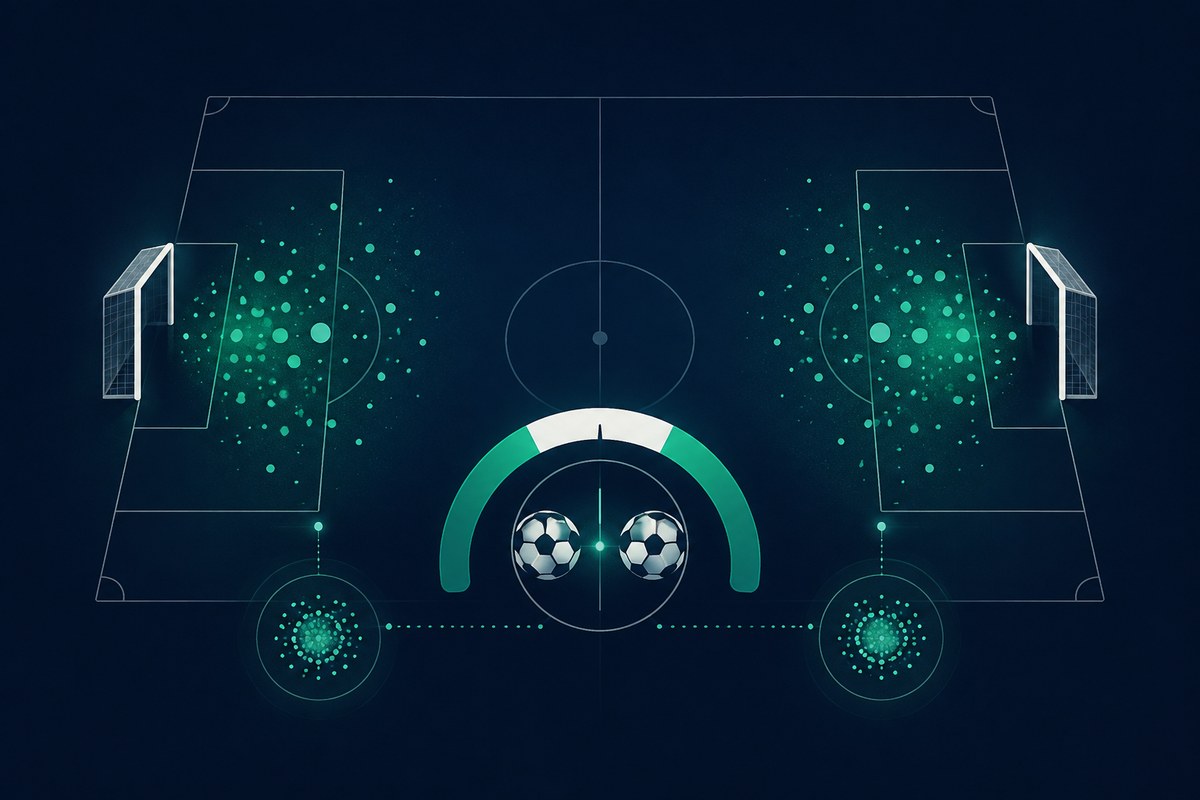 Schéma d'un match où les deux équipes ont marqué au moins un but